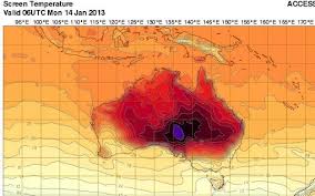 extreme heat wave australia adds new colour to weather chart