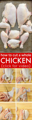 Learn how to cut a whole chicken into 8 pieces for cooking in this instructional video. How To Cut Up A Whole Chicken Video Natashaskitchen Com