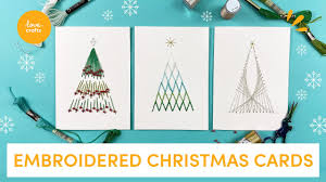 Check out my diy christmas photo cards board on pinterest for ideas and inspiration. Make Your Own Embroidered Christmas Cards Youtube