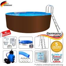 Stahl Pool Set 250 X 125 Cm Set Komplettset 2 5 Swimmingpool Pool Net