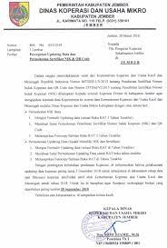 Pada umumnya, surat dinas dibuat oleh instansi atau lembaga baik pihak swasta maupun negeri yang bersifat resmi. Surat Dinas Koperasi Dan Usaha Mikro Kabupaten Jember Facebook