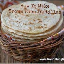 Gluten Free Brown Rice Flour Tortillas With Brown Rice Flour Arrowroot Powder Sea Salt Boiling Water Brown Rice Flour Rice Flour Tortilla Recipe Rice Flour