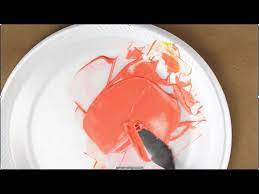 Color Peach Pink Acrylic Paint