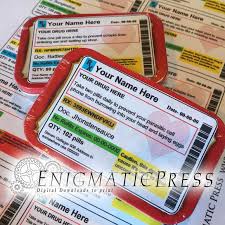 Try using our printable round label size guide. Medical Labels Enigmatic Press
