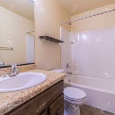 Small polymarble 16 pedestal bathroom sink. Square Frame Small Modern Bathroom Interior With Marble Vanity Stock Photo Picture And Royalty Free Image Image 137169919