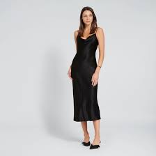 Satin Slip Dress Black Slip Dress Black Slip Dress Satin Slip Dress