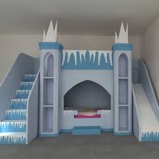 Frozen Inspired Princess Castle Bunk Beds Or Bed With Play Area Above Introductory Price Grab Yours Now Frozen Themed Bedroom Frozen Bedroom Castle Bed