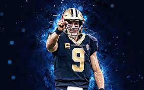 New orleans saints rusty look iphone 5 wallpaper (640x1136). Download Wallpapers Drew Brees Quarterback New Orleans Saints American Football Nfl Drew Christopher Brees National Football League Neon Lights Drew Brees New Orleans Saints For Desktop Free Pictures For Desktop Free