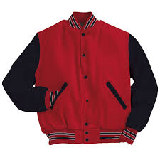 Amazon Com Varsity Wool With Leather Sleeves Jacket From