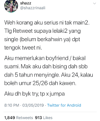 Seperti yang kita tahu mimpi basah merupakan salah satu tanda yang mengindikasikan bahwasanya lelaki. Malu Apa Sis Gadis All Out Iklan Diri Cari Jodoh Perhatian Lelaki Single Tak Takut Lipas Aku Perlukan Boyfriend Viral Mstar