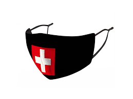 Sobald die gesichtsmaske aufgesetzt ist, können sie den sitz auf ihrer nase durch kneifen oder verschieben des metallenen. Stoffmaske Mit Schweizerkreuz Ausweisshop Com