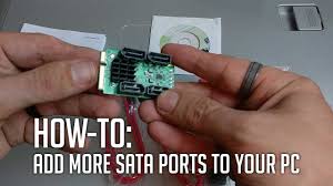 Other than the sata ports, the motherboard's other specifications are pretty standard. How To Add More Sata Ports To Your Computer Youtube