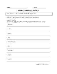 Adjectives are descriptive words that modify nouns. Adjectives Worksheets Regular Adjectives Worksheets
