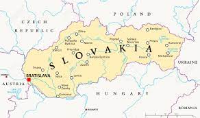 Central slovakia está en eslovaquia. Eslovaquia Mapa Politico Con El Capital Bratislava Ilustraciones Vectoriales Clip Art Vectorizado Libre De Derechos Image 46700543