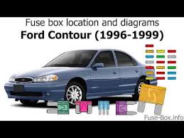 Chassis f350 super duty 1999 ford se 1999 ford contour svt 1999 ford crown victoria 1999 ford crown victoria lx 1999 ford crown victoria police interceptor 1999 ford crown. 96 Ford Contour Fuse Box Diagram Wiring Schematics For Cars Begeboy Wiring Diagram Source