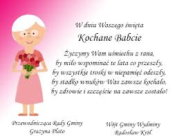 Pamiętajmy o złożeniu życzeń naszym ukochanym babciom z okazji ich święta. Wydminy Dzien Babci