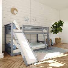 Twin Wood Bunk Bed Frame With Ladder For Boys Girls Kids And Young Teens China Bunk Bed Wooden Bed Made In China Com
