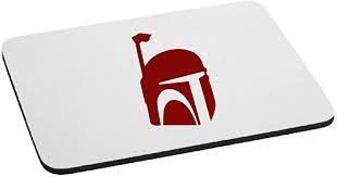 More images for boba fett silhouette » Amazon Com Boba Fett Helmet Silhouette Mouse Pad Red Office Products