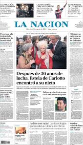Portada De La Nacion Argentina Periodismo Prensa Naciones