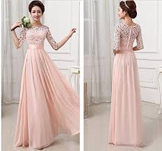 Bigood 3 X2f 4 Arm Damen Elegante Abendkleider Maxikleid L Pink Elegante Abendkleider Abendkleid Abendkleid Cocktailkleid