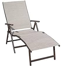 Goldsun Aluminum Outdoor Folding Lounge Chairs Adjustable Chaise Lounge Chair Set Of 2 With Headrest And Tray For Patio Beach Porch Swimming Poolside Set Of Two Grey Lounge Chairs Evertribehq Patio Lawn