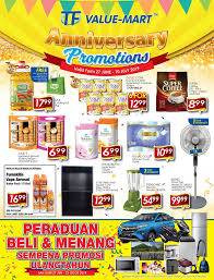Pacific hypermarket & departmental store also caters to customers of tasteful lifestyle by. 27 Jun 21 Aug 2019 Tf Value Mart Anniversary Promotions Everydayonsales Com