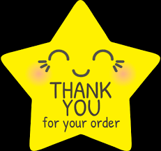 If you open your mind to it, your purchase means a lot to a business more than you think. Cutie Pie Star Thank You Sticker Design Sticker Gizmo