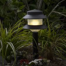 Amazon Com Paradise Garden Lighting Gl22627 Outdoor Landscaping Path Light Black Plastic 2 Tier Post Light Ribbed Plastic Lens Low Voltage 4w Incandescent T5 Wedge Bulb 20 Lumens 5 2 X5 2 X8 66 Garden Outdoor