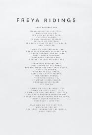 Freya Ridings Lost Without You Without You Quotes Lost Without You Lyrics Be Yourself Quotes