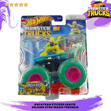 Jual Hot Wheels Monster Trucks Board Wild Ban Hijau Mainan Mobil Balap Di  Seller Timothy Diecast