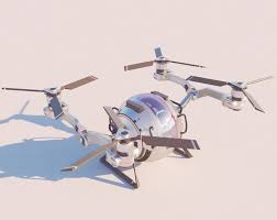 Sci Fi Quadcopter 3d Model Vray Quadcopter Drone Copter Drones Concept
