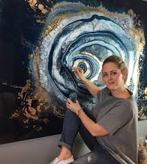 Image Result For Mrs Colorberry Resin Art Painting Vedic Art Geode Art