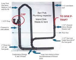 I know sinks have p traps and vents (stink stack)to prevent harmfull gases from flowing back into the home from the sewer i would think if u connected into might be better to use the sewer vent, the main that the sink empties into. Abandon Loop Vent And Drain Down Endrun Of Vent Stack Terry Love Plumbing Advice Remodel Diy Professional Forum