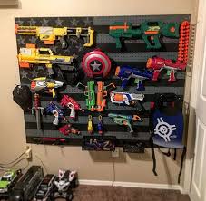 It's super easy to make with pvc pipes and connectors, and can be customized to fit your arsenal. Make Your Own Easy Diy Nerf Gun Wall