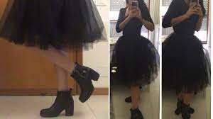 Gonna nera satinata lunga 20 €. Video Flash Outfit Gonna In Tulle Youtube