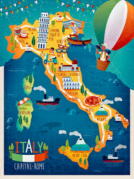 Italien grenzt im nordwesten an frankreich und die schweiz und im nordosten an österreich und karte. Italien Karte Der Wichtigsten Sehenswurdigkeiten Orangesmile Com
