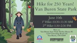Hike for 250 Years! Van Buren State Park
