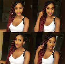 Ombre Black And Burgundy Braids Burgundy Ombre Box Braids Jumbo Braiding Hair Want This Color Hair Click The Link Below Http Box Braids Styling Box Braids Hairstyles Burgundy Box Braids