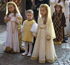 Image result for medieval children's wedding clothing