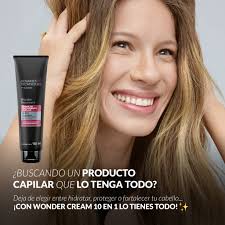 Descubre el poder de Wonder Cream 10 en 1 y dale a tu cabello el cuidado  completo que merece: 💛 Prepara y facilita el peinado ✨ Reduce el frizz 🌟  Aumenta el