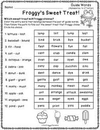 Are Your Students Struggling With Guide Words These Guide Words Worksheets Will Give Them Extra Guide Word Practic Guide Words Dictionary Skills Word Practice
