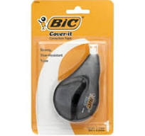 Bic 51498 Wite Out Correct Correction Tape with Side Dispenser, 12m by 4.2  mm, 2-Pack