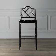 Counter stool (26 seat height), upholstery: Chinese Chippendale Counter Stools For A Pretty Coastal Chic Kitchen