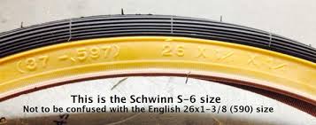 26 X 1 3 8 1 1 4 37 597 Schwinn S 6