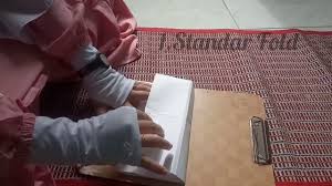Lipatan surat parallel double fold (lipatan ganda). Macam Macam Lipatan Surat Youtube