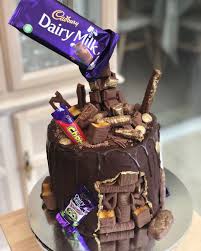 Faultlinecake Decorated Chocolate Decadent Finished Frosting Homemade Ganache Caramel Cadbury Gravity Lustre Edible Window Loadedcadbury Ch Backen