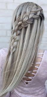 If you want to hide greasy roots, massage some dry. Waterfall 4 Strand French Braid