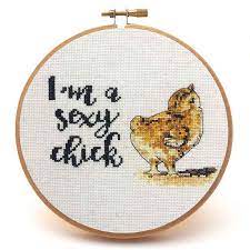 Cross stitch kits with landscapes by riolis. Sexy Chick Cross Stitch Pattern Peacock Fig
