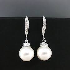 Braut Perle Ohrringe Hochzeit Perle Ohrringe Swarovski 10mm Etsy Bridal Earrings Pearl Teardrop Bridal Earrings Teardrop Earrings Wedding