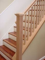 Mahogany Stair Rail Square Tapered Balusters Banister Remodel Wood Railings For Stairs Banisters